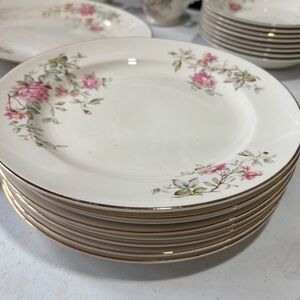 Rare Vintage Knowles 1950s 44 piece china dinnerware